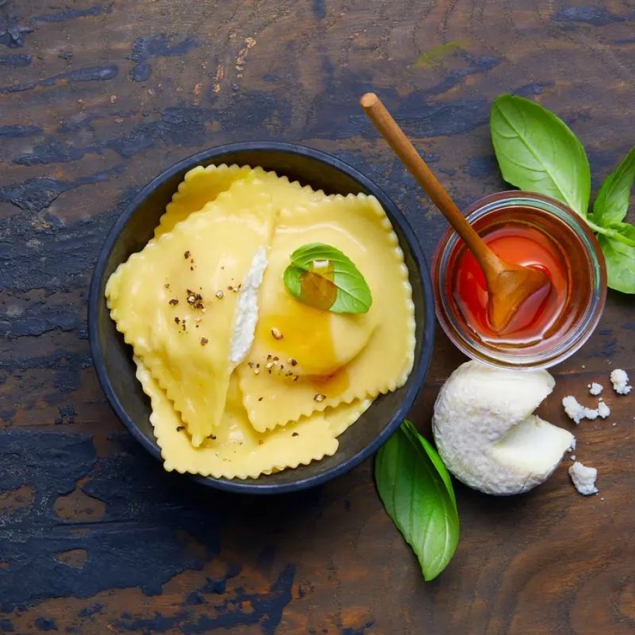 Essen & Trinken Hagen Grote | Frische toskanische Ravioli mit Ziegenkäse und Honig