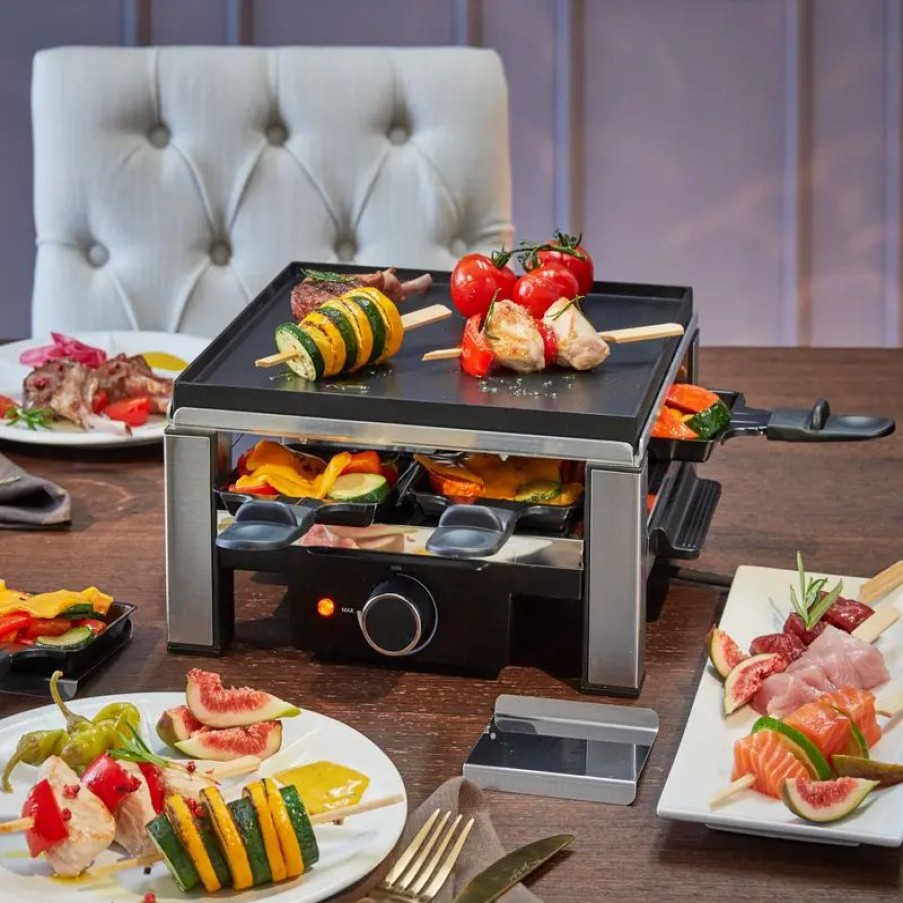 K Chenger Te Hagen Grote | 4-Personen-Raclette mit Gussgrill