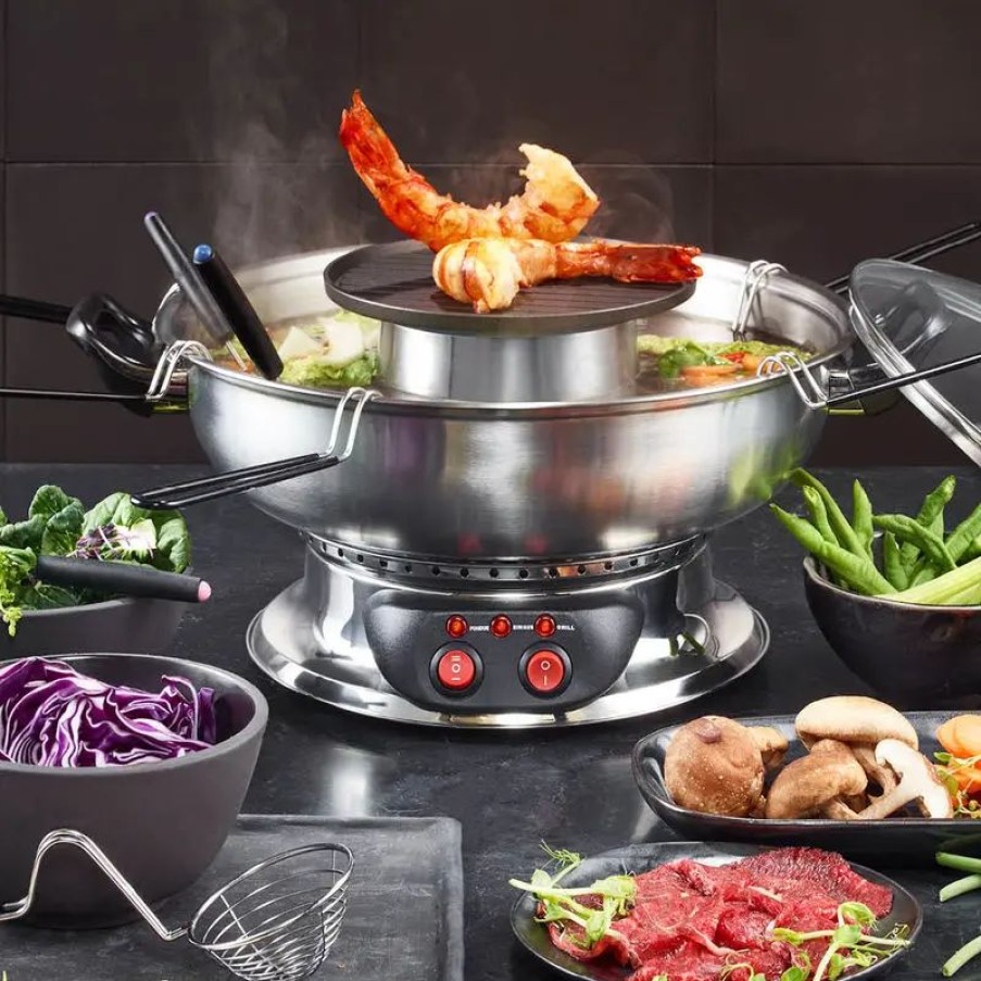 K Chenger Te Hagen Grote | Fondue Chinoise mit zuschaltbarer Grillplatte