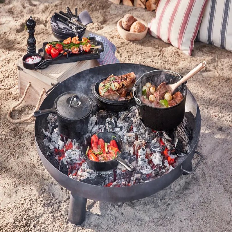 K Chenger Te Hagen Grote | Großes 5-teiliges BBQ Dutch Oven Set für drinnen und draußen