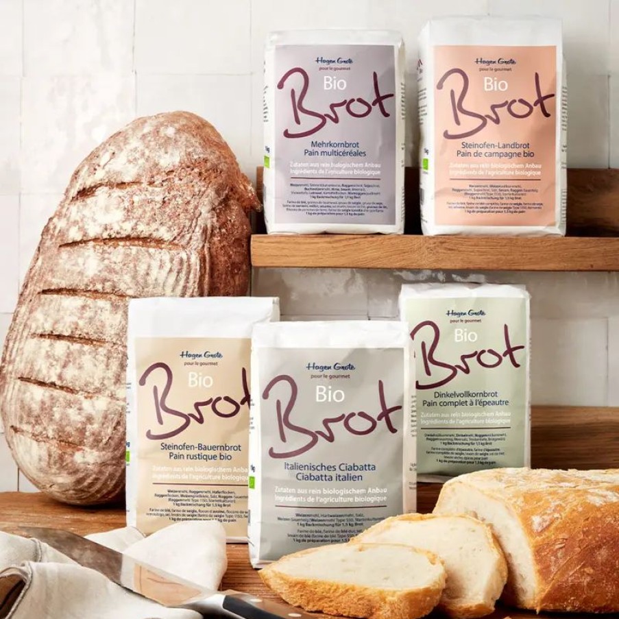 Backen Hagen Grote | Drei Sorten Bio-Brotbackmischung von Hagen Grote