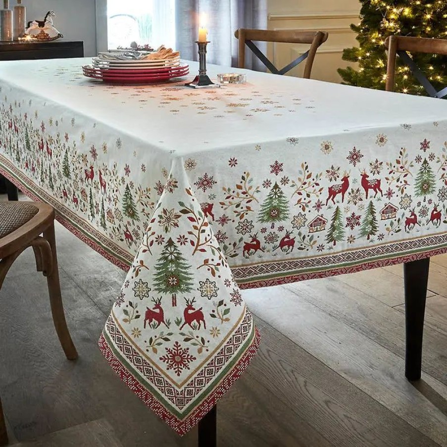 Tisch & Deko Hagen Grote | Weihnachtliche Tischdecken in schwerer Double-Jacquard-Qualität