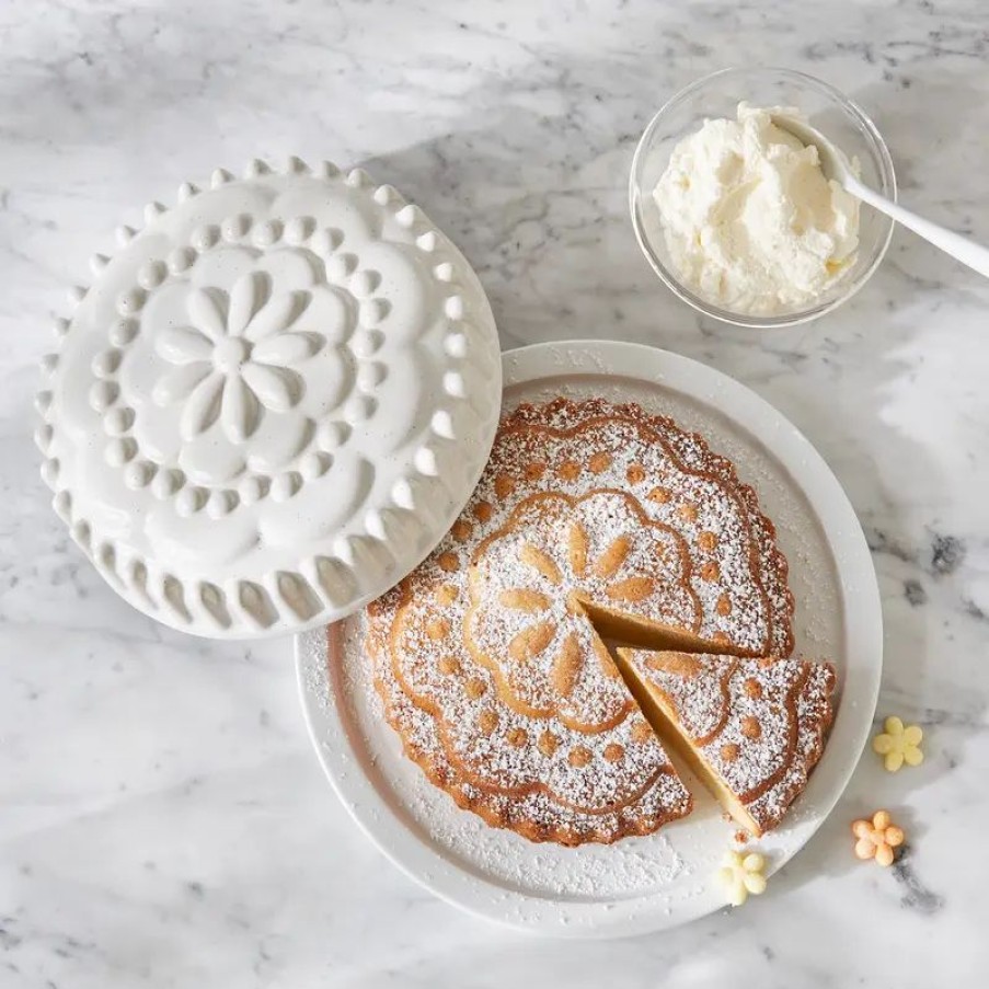 Ostern Hagen Grote | Robuste Steingutbackform für Kuchen mit edlem Blumen-Dekor