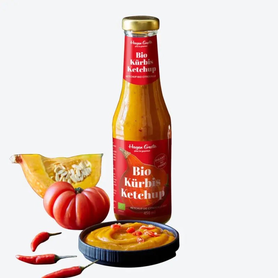 Essen & Trinken Hagen Grote | Bio Kürbis-Ketchup - hocharomatisch, pikant, nur 10 % Zucker