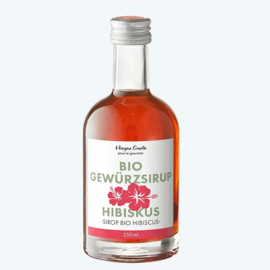 Essen & Trinken Hagen Grote | Hocharomatischer provenzalischer Hibiskus-Bio-Gewürzsirup bereichert Getränke und Speisen