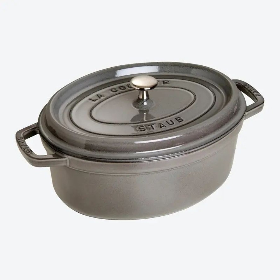 K Chenger Te Hagen Grote | Französische Staub Cocotte oval mit zusätzlichem Gratis-Tierknauf