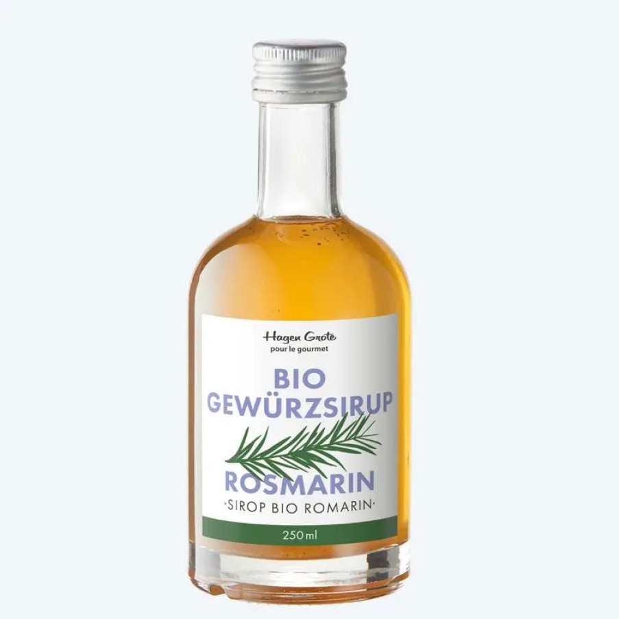 Essen & Trinken Hagen Grote | Hocharomatischer provenzalischer Rosmarin-Bio-Gewürzsirup bereichert Getränke und Speisen