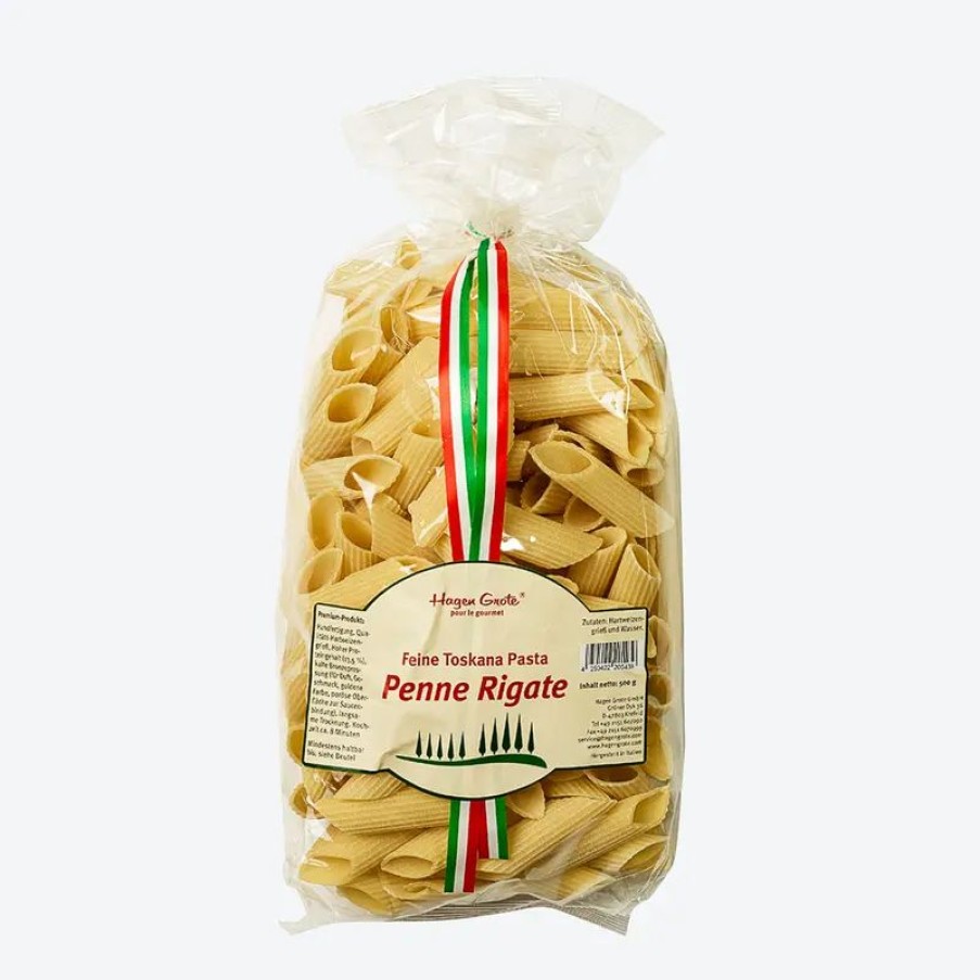 Essen & Trinken Hagen Grote | Traditionelle Toskana-Pasta: Penne Rigate, Bronze, Bronzepasta