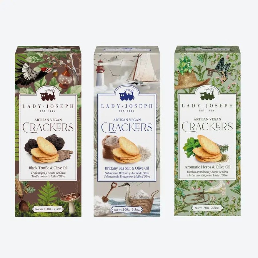 Essen & Trinken Hagen Grote | Unwiderstehlich: Von Hand hergestellte vegane Cracker im 3er Set