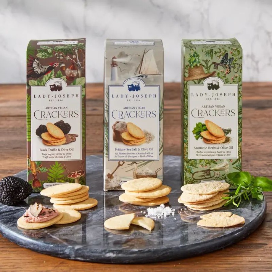 Essen & Trinken Hagen Grote | Unwiderstehlich: Von Hand hergestellte vegane Cracker im 3er Set