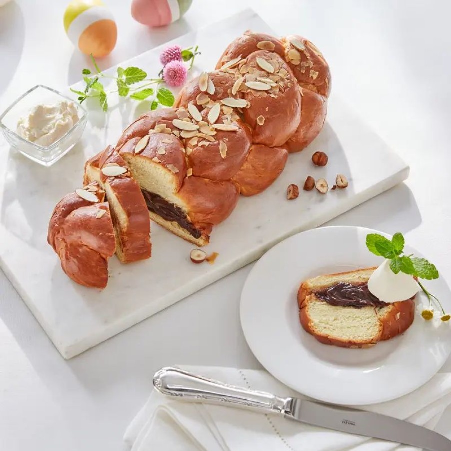 Ostern Hagen Grote | Tsoureki mit Nougatcreme: Traditioneller griechischer Osterzopf, Hefezopf griechisch